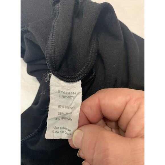 Cabi women's Pull On Leggings Medium Black Equestrian Zip Ankle Work Career - Picture 7 of 8